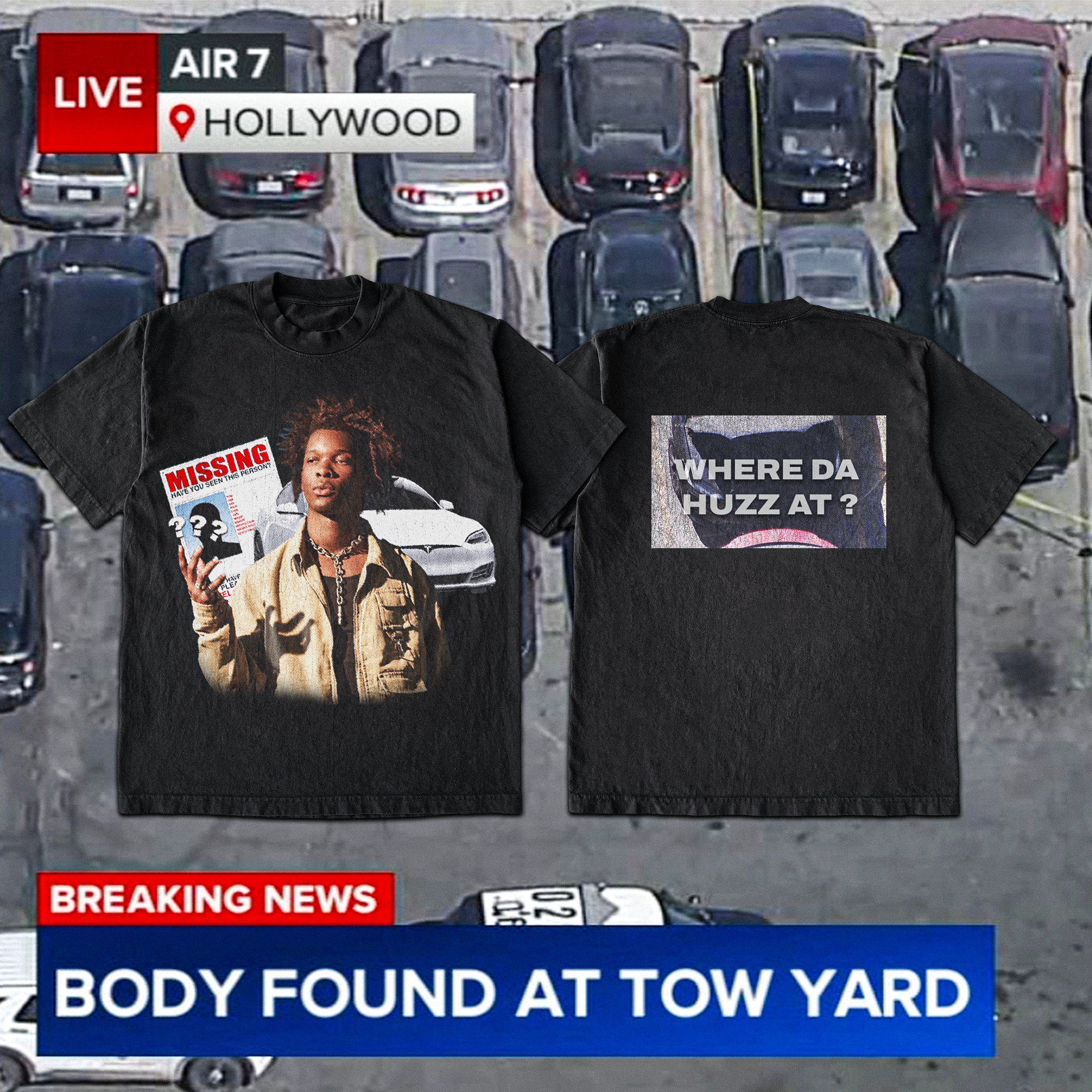 "Huzz In My Car" Tee